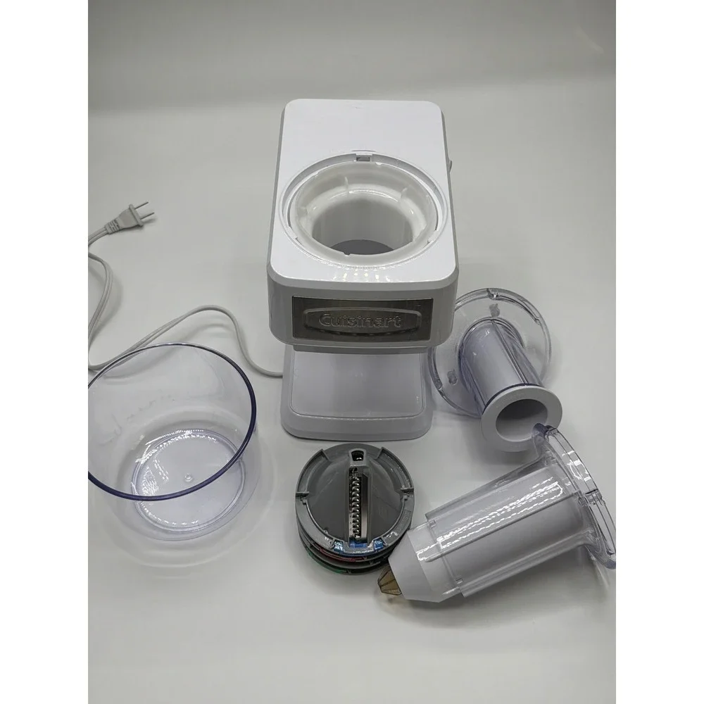 Cuisinart White Ice Cream‎ Maker SSL100 Slicer Shredder Spiralizer Dessert Maker